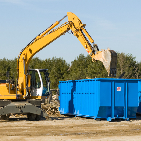 can i request a rental extension for a residential dumpster in Hubbard